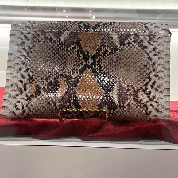 Snakeskin Clutch Purse Women - Picture 2 of 4
